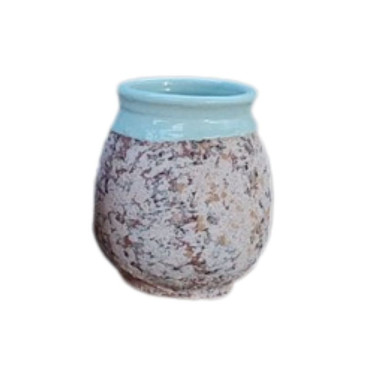 Jarre méditerranéenne 60 cm vert de gris patine classique