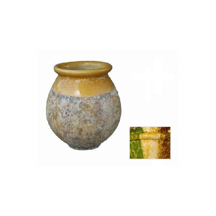 jarre méditerranéenne col vieil émail