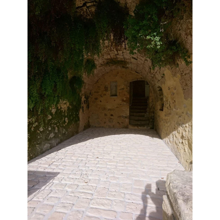 pavé chantilly devant une maison