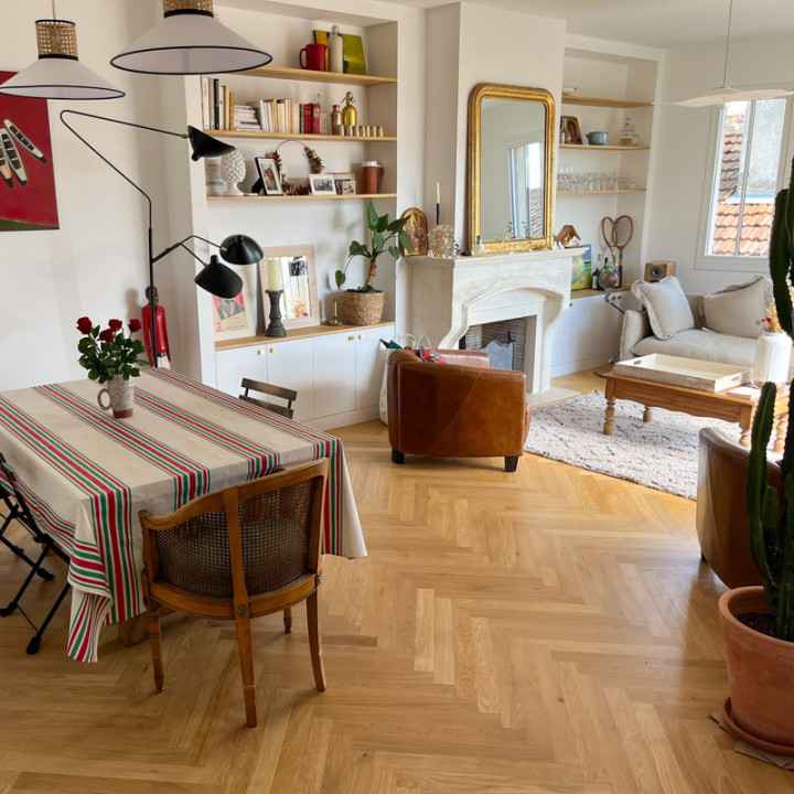 Parquet bâton Rompu chêne massif de Touraine