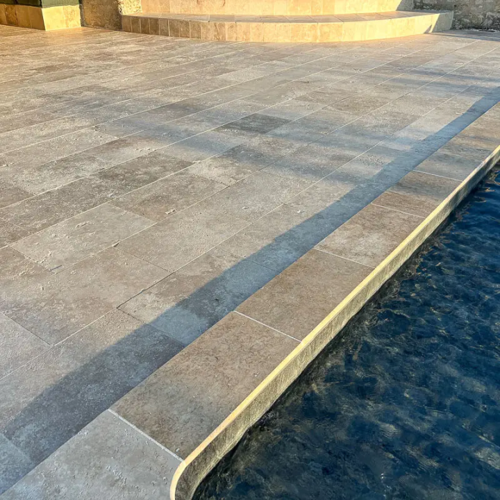 Carrelage en travertin deuxième choix ( naturel ) - 61 cm x 40