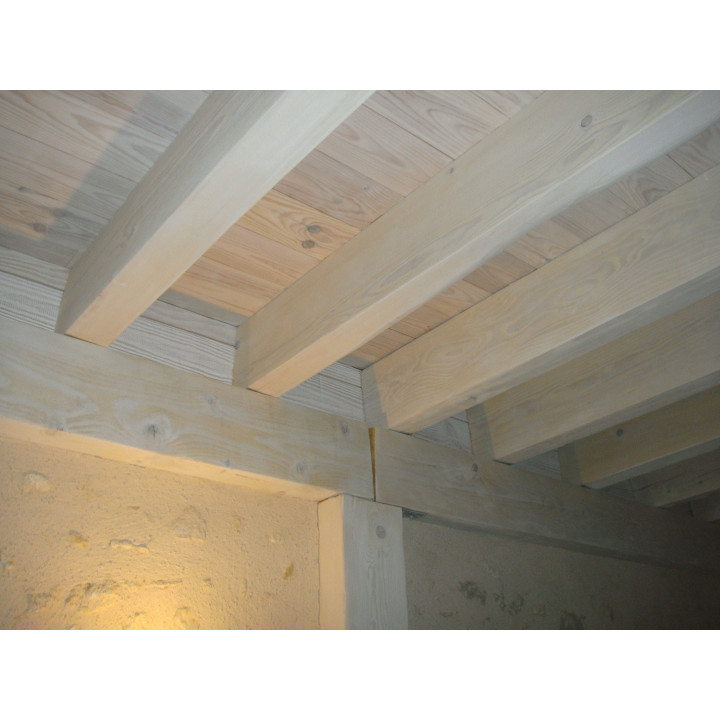 Parquet petits nœuds massif en pin des Landes 23mm