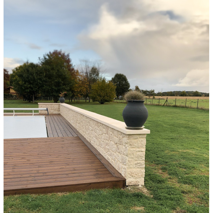 Dessus de mur étrillé vieilli, résistant aux gelées - Ligerio