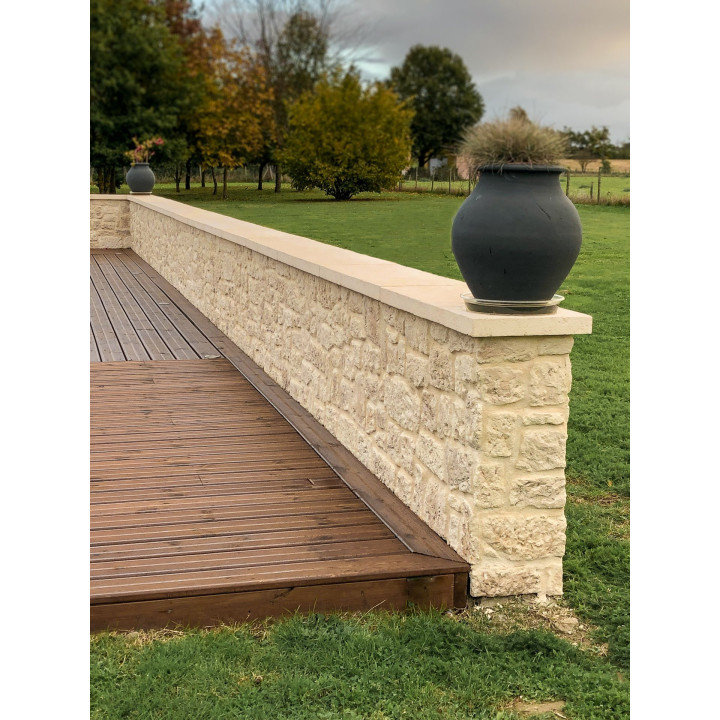 Dessus de mur étrillé vieilli, résistant aux gelées - Ligerio