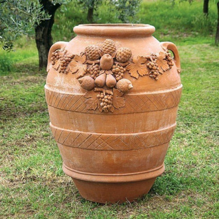 Pot fruits en relief