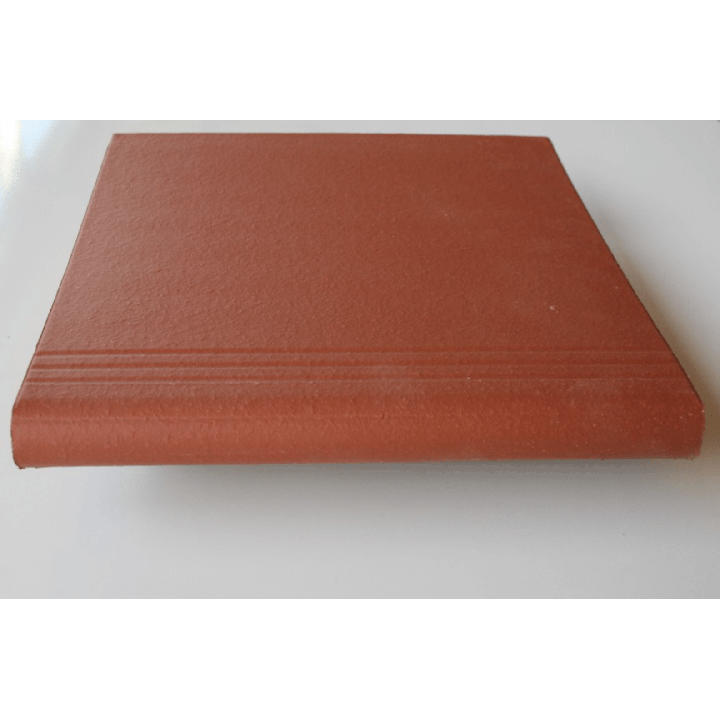 margelle d’escalier rouge lisse 3