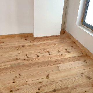 Parquet naturel massif en pin des Landes 23mm