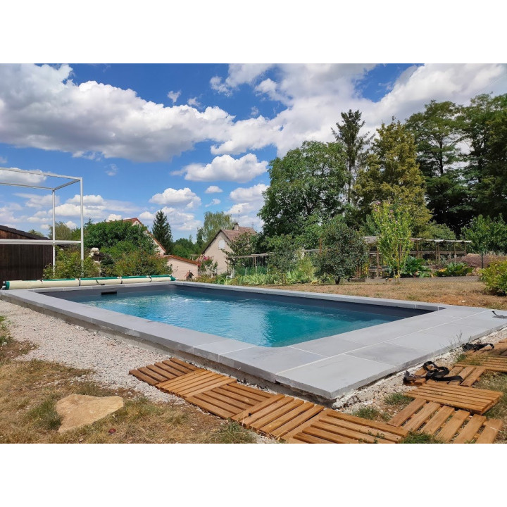 Margelle de piscine plate