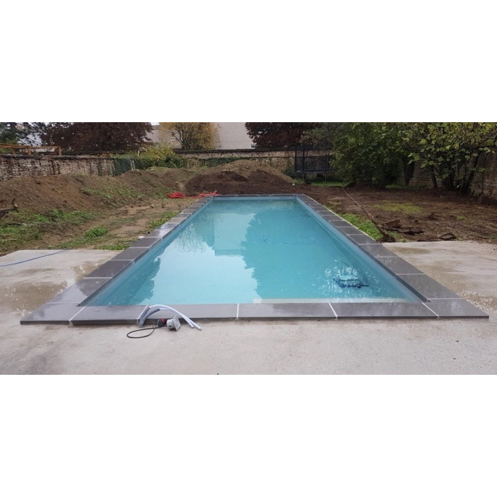 Margelle de piscine plate