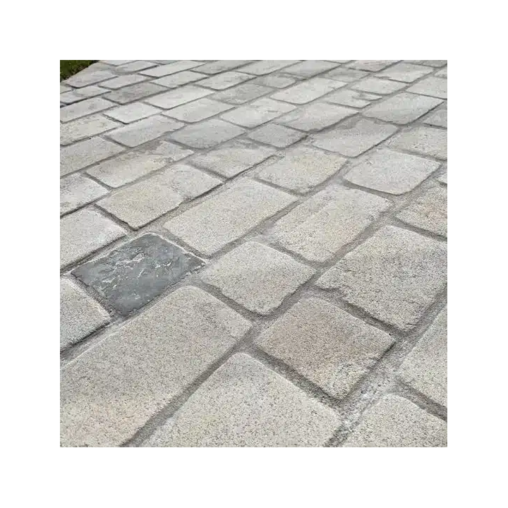 allée en pavés en pierre limousin