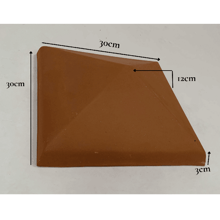 chapeau pilier penté terre cuite 4