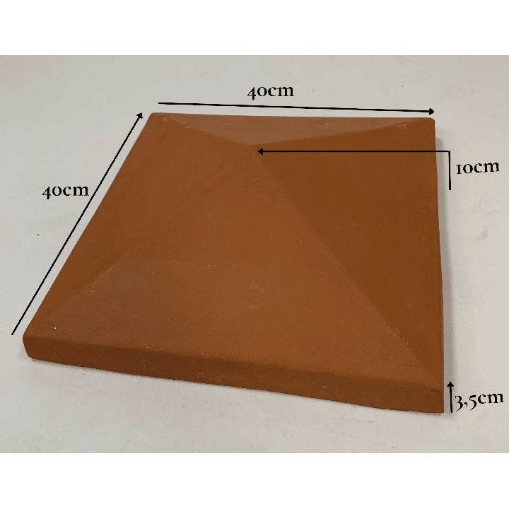 chapeau pilier penté terre cuite 6