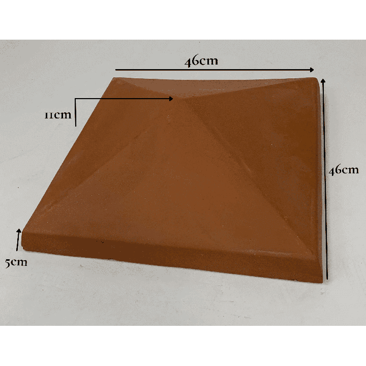 chapeau pilier penté terre cuite 7