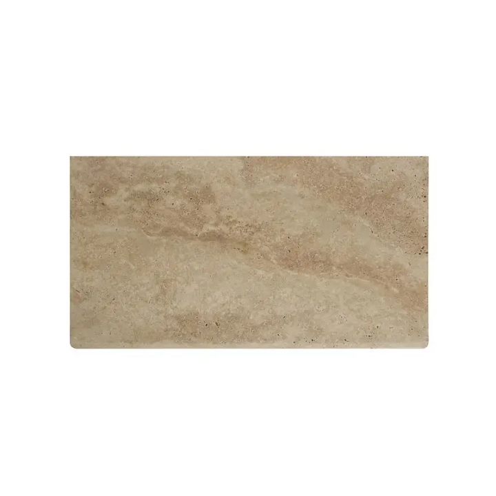 MARGELLE EN TRAVERTIN LIGHT - Bords arrondis - plan large