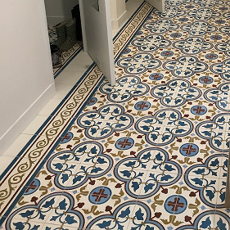 Carreau de ciment coloré Bagatelle