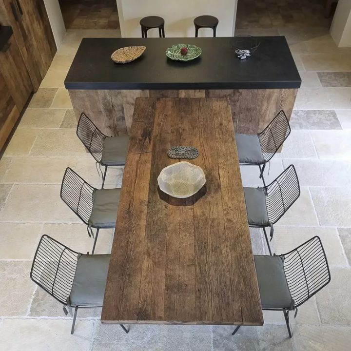 dallage chartwood dans une cuisine