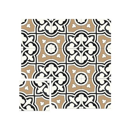 Carreau de ciment Trèfle