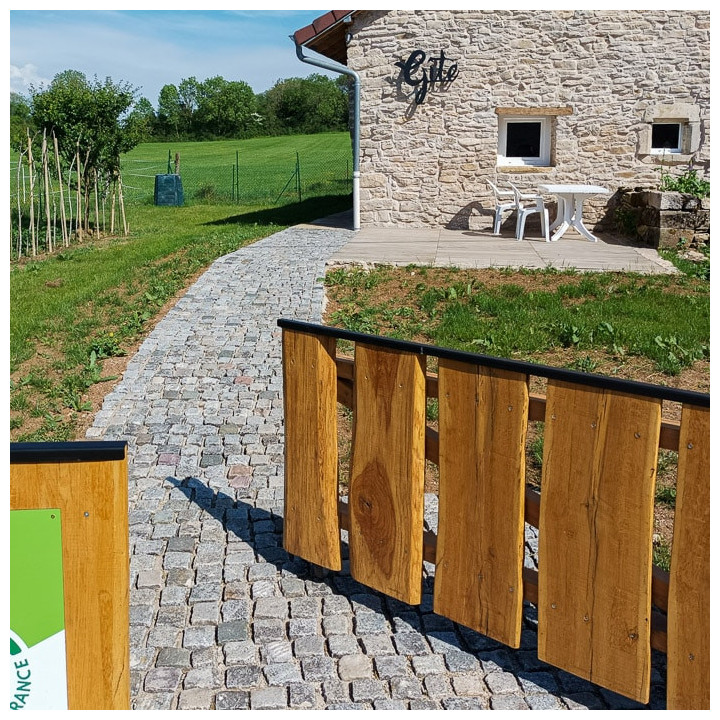 allée en pavés de granit ancien