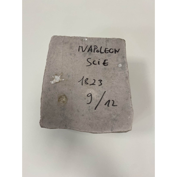 pavé napoléon scié sur fond blanc