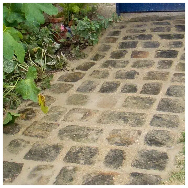 pavé grès récupération avec joint