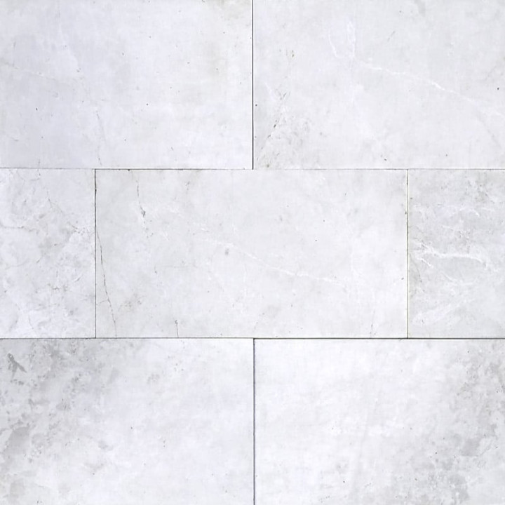 zoom dallage marbre blanc tiger