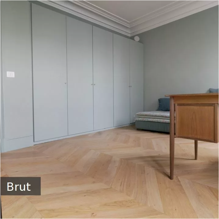 parquet point hongrie massif rustique brut