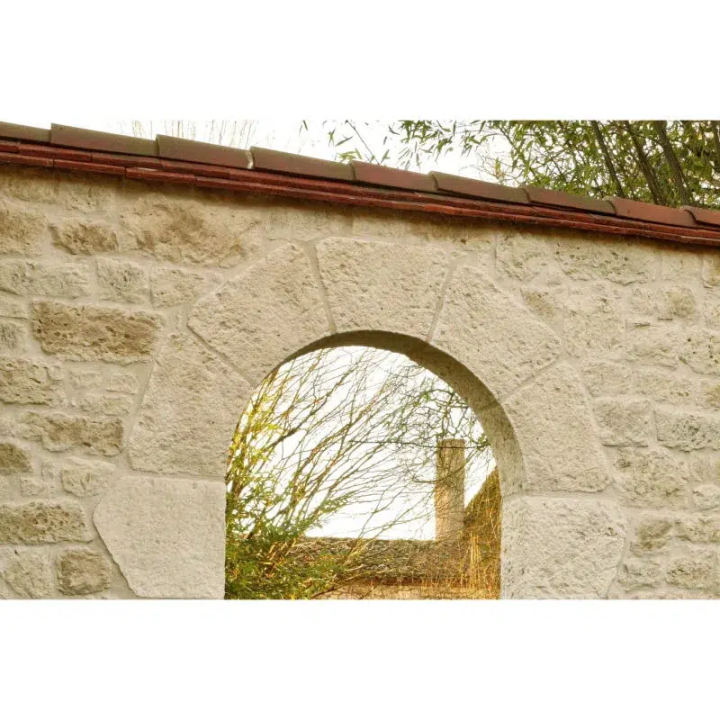arc porte fenêtre en pierre naturellement de parement manoir