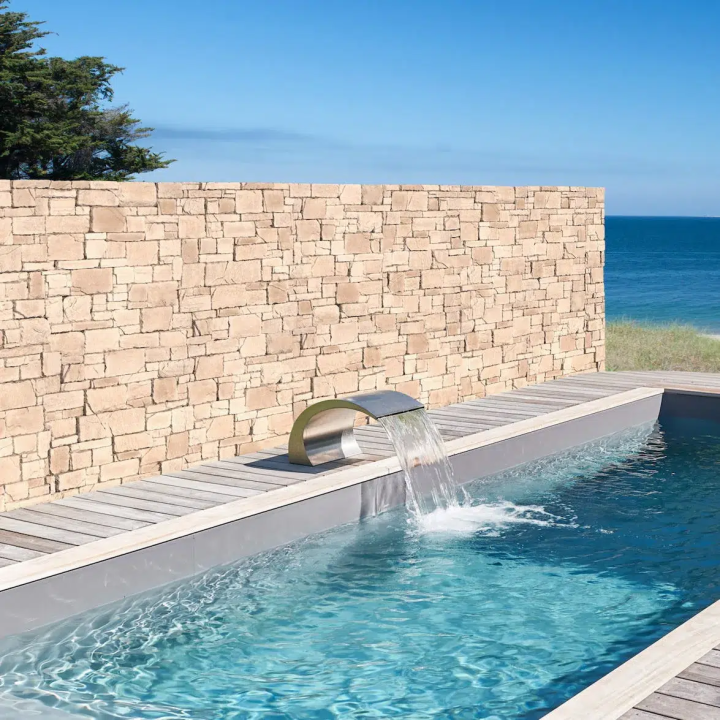  pierre naturelle de couleur jaune-beige