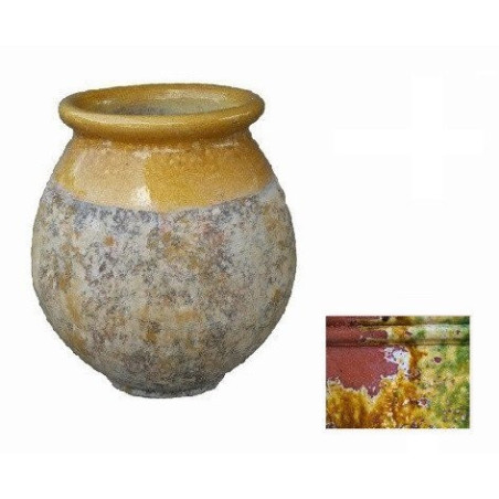 Jarre Méditerranéenne col vieil émail antique