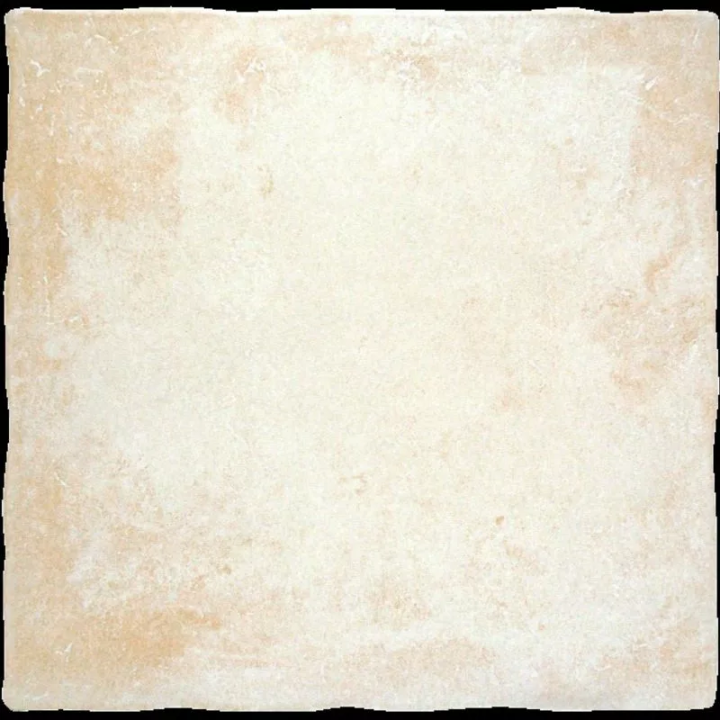 Vue zoomée du carrelage au style rustique pont du Gard coloris ivoire.