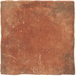 Vue zoomée du carrelage au style rustique pont du Gard coloris cuir.