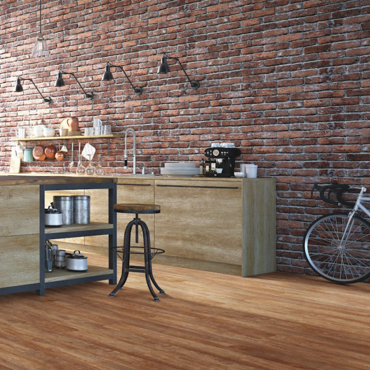 Parquet en liège aspect bois de grange