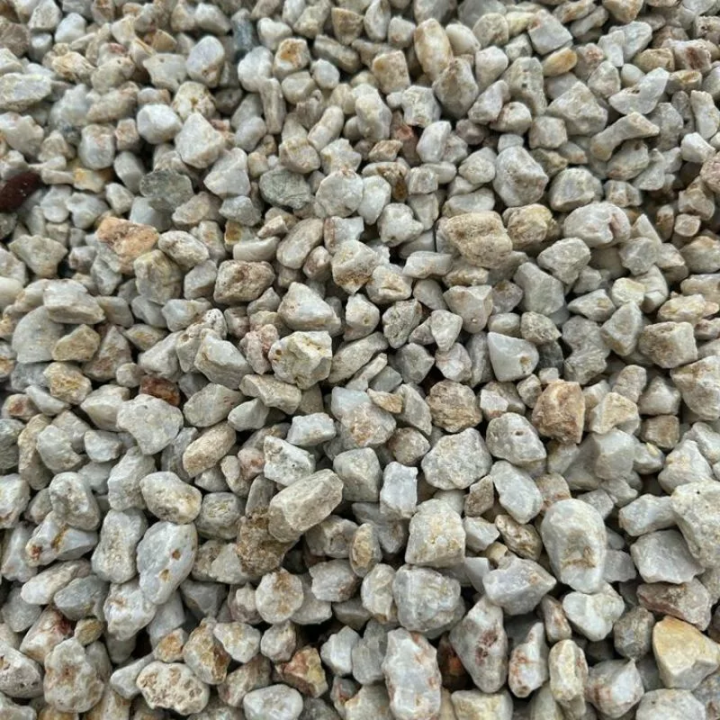 Gravier quartz blanc beige