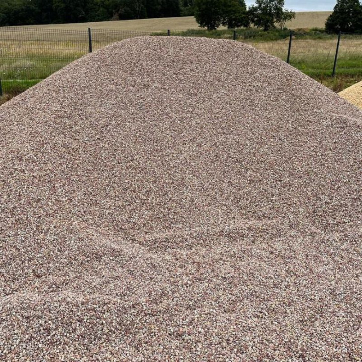 Gravier grès rose beige