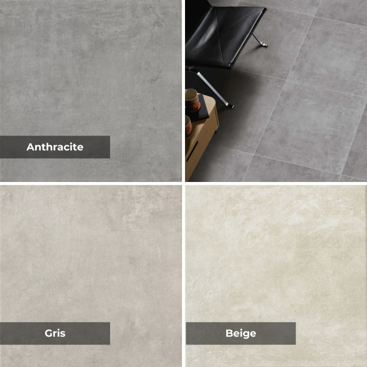 Carrelage intérieur effet béton classique