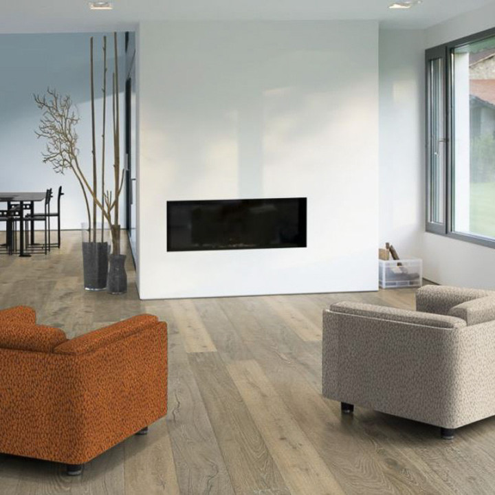 vue posée parquet contrecollé Chalet aspect vieilli