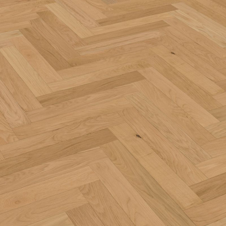 Parquet baton rompu contrecollé chêne Tradition verni perspective