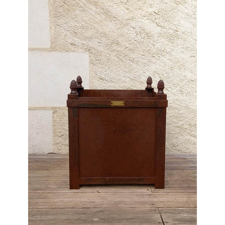 grand bac oranger finition rouillée 3