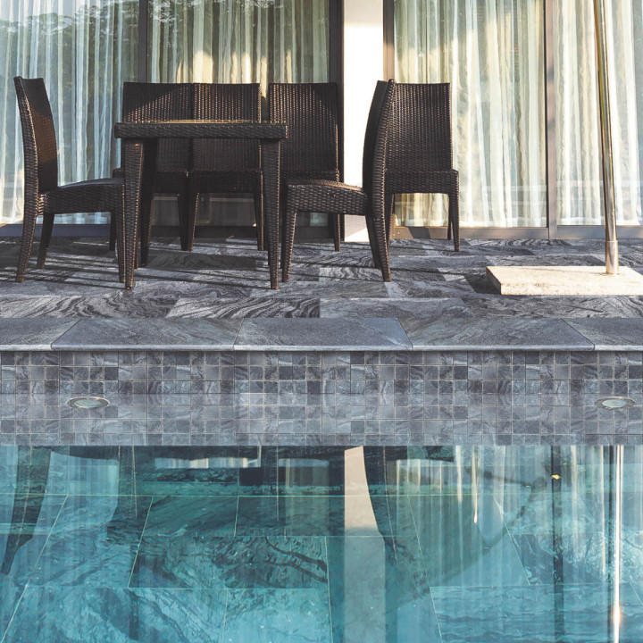 Dallage Bali en ardoise grise