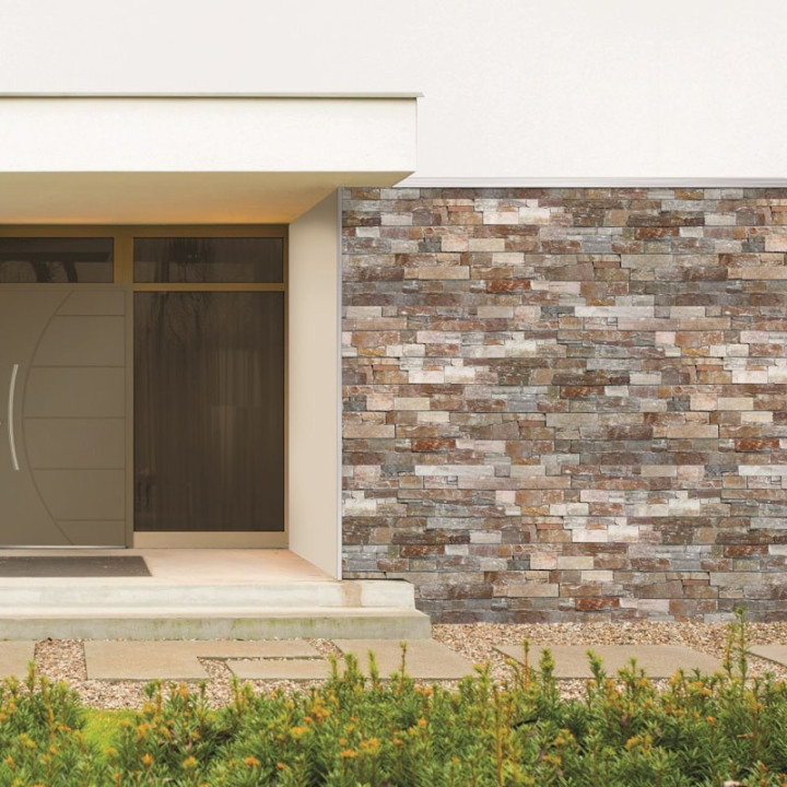 Pierre de parement aspect rouille