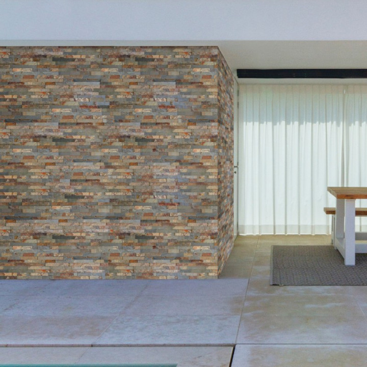 pierre de parement helios posé au mur