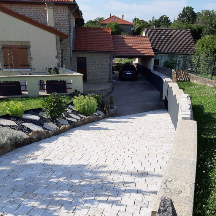 Pavé en travertin choix naturel