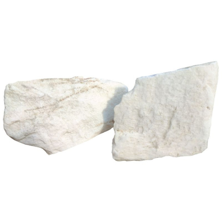 Pierres de parement en marbre clair