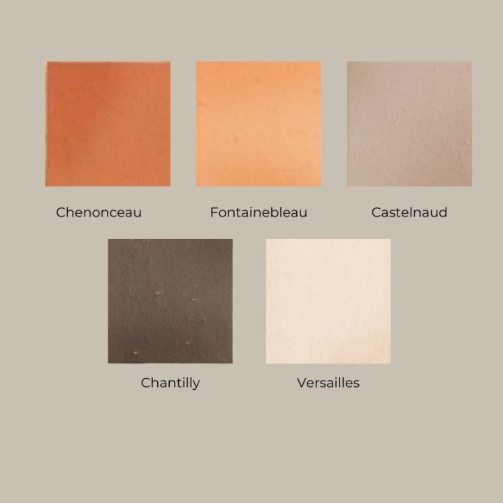 5 Chantilly au sol d'une salle de bain