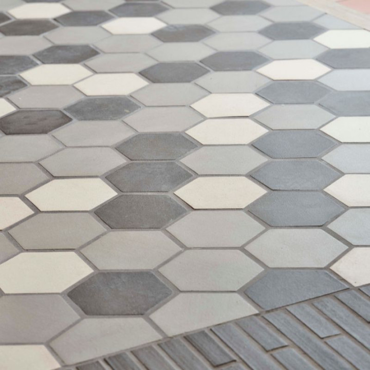 Tomette hexagonale naturelle - chantilly