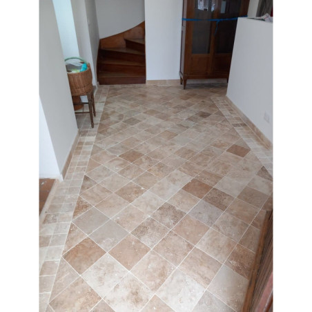 Carrelage en travertin premier choix mix