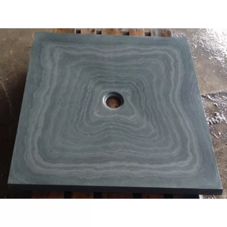 Bac à douche Ardoise grise/verte