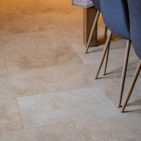 Carrelage en travertin premier choix light