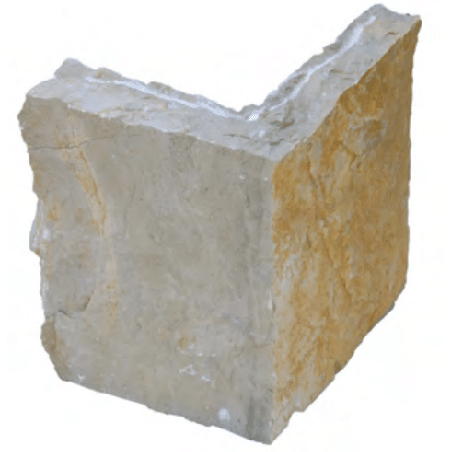 Angle pour Pierre de parement naturelle Brune