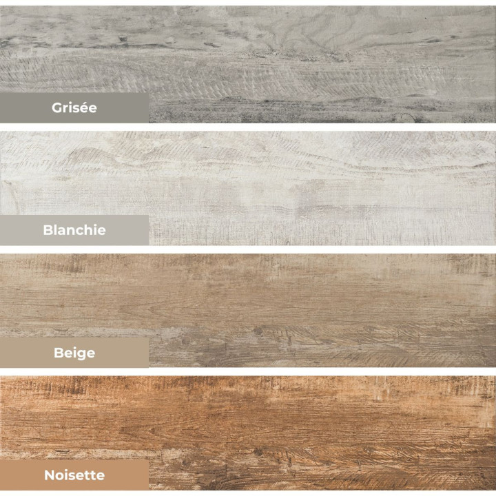 Carrelage extérieur effet parquet